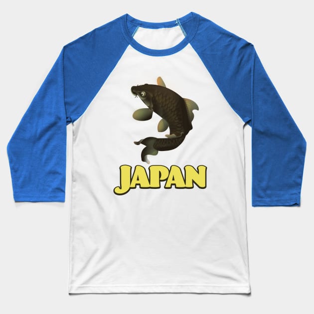 Japan Koi Baseball T-Shirt by nickemporium1